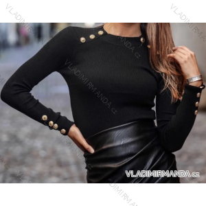 Kurzer Rollkragen-Langarmpullover für Damen (S/M EINHEITSGRÖSSE) ITALIAN FASHION IMPBB23Z5153