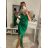 Elegantes Damen-Abendkleid mit Trägern (S/M ONE SIZE) ITALIAN FASHION IM322MONICA rot L/XL