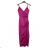 Elegantes Damen-Abendkleid mit Trägern (S/M ONE SIZE) ITALIAN FASHION IM322MONICA rot L/XL