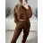 Set aus langärmligem Trainingsanzug und Kapuzenpullover für Damen (Einheitsgröße S/M) ITALIAN FASHION IMPLP2335890016 schwarz S/M