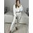 Set aus langärmligem Trainingsanzug und Kapuzenpullover für Damen (Einheitsgröße S/M) ITALIAN FASHION IMPLP2335890016 schwarz S/M