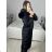 Beschichten Sie Winterpark mit Pelzfrauen (sml-xl) FASHION ITALY IM917S-100 schwarz S