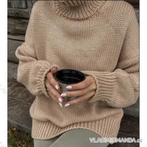 Langärmliger Rollkragenpullover für Damen (S/M EINHEITSGRÖSSE) ITALIAN FASHION IMPBB23M9823