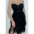 Kurzes, elegantes, ärmelloses Damenkleid „Carmen“ (S/M EINHEITSGRÖSSE) ITALIAN FASHION IMPBB24A11549