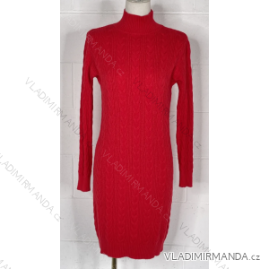 Elegantes Damenkleid mit langen Ärmeln (S/M EINHEITSGRÖSSE) ITALIAN FASHION IMPBB23B20866
