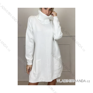 Elegantes Damenkleid mit langen Ärmeln (S/M EINHEITSGRÖSSE) ITALIAN FASHION IMPBB23B20866