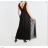 Trägerloses, glitzerndes langes Partykleid für Damen (S/M Einheitsgröße) ITALIAN FASHION IMPMD2336163