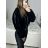 Damen-Kurzjacke für Herbst/Winter (S-2XL) ITALSKA MODA IMHEF238850 schwarz S/M