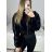 Damen-Kurzjacke für Herbst/Winter (S-2XL) ITALSKA MODA IMHEF238850 schwarz S/M