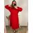 Tunika / Bluse Langarm Damen Oversized (3XL / 4XL ONE SIZE) ITALIAN FASHION IMWQ2191650 rot 3xl / 4xl