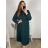 Tunika / Bluse Langarm Damen Oversized (3XL / 4XL ONE SIZE) ITALIAN FASHION IMWQ2191650 rot 3xl / 4xl