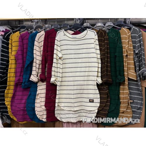 Damen-Tunika mit langen Ärmeln, große Größen (2XL/3XL, EINE GRÖSSE) ITALIAN FASHION IMC22542