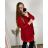 Übergroßes Kleid mit langen Ärmeln für Damen in Übergröße (XL/2XL/3XL, EINHEITSGRÖSSE) ITALIAN FASHION IMC23024 2XL/3XL rot