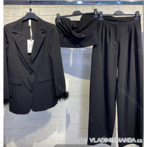 Damen-Set aus elegantem Rock und Blazer mit langen Ärmeln (Einheitsgröße S/M) ITALIAN FASHION IMPGM234541