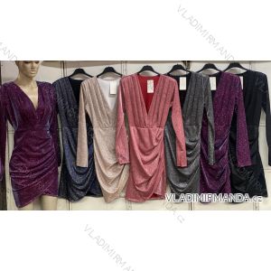 Übergroßes Kleid mit langen Ärmeln für Damen in Übergröße (XL/2XL/3XL, EINHEITSGRÖSSE) ITALIAN FASHION IMC23024