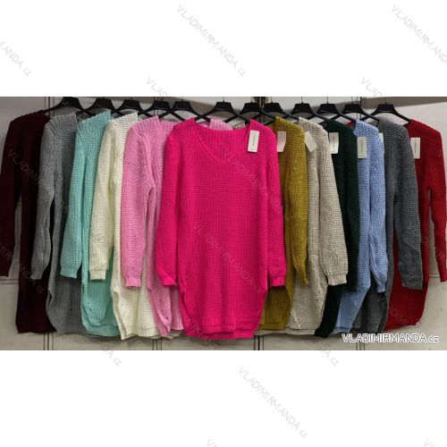Damen-Strickpullover mit langen Ärmeln in Übergröße (XL/2XL/3XL Einheitsgröße) ITALIAN FASHION IMC23464