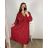 Kleid Oversize Kurzarm Damen (4XL/5XL ONE SIZE) ITALSKÁ MÓDA IM422FLUFF