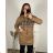 Sweatshirtkleid mit langen Ärmeln und Kapuze für Damen (Einheitsgröße S/M) ITALIAN FASHION IMC22685   grau   L/XL
