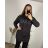 Sweatshirtkleid mit langen Ärmeln und Kapuze für Damen (Einheitsgröße S/M) ITALIAN FASHION IMC22685   grau   L/XL