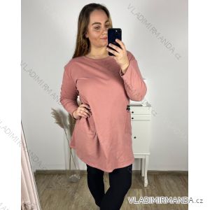 Kleid Oversize Kurzarm Damen (4XL/5XL ONE SIZE) ITALSKÁ MÓDA IM422FLUFF