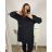 Kleid Oversize Kurzarm Damen (4XL/5XL ONE SIZE) ITALSKÁ MÓDA IM422FLUFF 4XL / 5XL braun