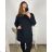 Kleid Oversize Kurzarm Damen (4XL/5XL ONE SIZE) ITALSKÁ MÓDA IM422FLUFF 4XL / 5XL braun