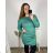 Kleid Oversize Kurzarm Damen (4XL/5XL ONE SIZE) ITALSKÁ MÓDA IM422FLUFF