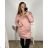 Kleid Oversize Kurzarm Damen (4XL/5XL ONE SIZE) ITALSKÁ MÓDA IM422FLUFF 2XL/3XL Smaragd
