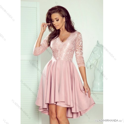 210-11 NICOLLE - Spitzenausschnitt - Puderrosa NMC-210-11 pink S