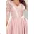 210-11 NICOLLE - Spitzenausschnitt - Puderrosa NMC-210-11 pink S