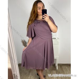 Langes Strickkleid mit Rollkragen und kurzen Ärmeln für Damen (Einheitsgröße S/M) ITALIAN FASHION IMM22FD51751