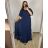 Šaty plesové dlouhé elegantní společenské krátký rukáv dámské nadrozměr (XL/2XL ONE SIZE) ITALSKÁ MÓDA IMM22PL80658 XL/2XL königsblau