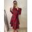 Elegantes Damenkleid mit langen Ärmeln (Einheitsgröße S/M) ITALIAN FASHION IMM23M6062