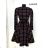 Elegantes Damenkleid mit langen Ärmeln (Einheitsgröße S/M) ITALIAN FASHION IMM23M6062 rot S/M