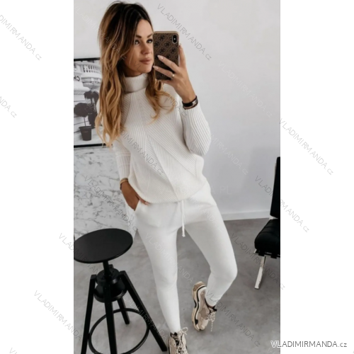 Set aus Langarm-Trainingsanzug und Rollkragenpullover für Damen (Einheitsgröße S/M) ITALIAN FASHION IMPGM2317886