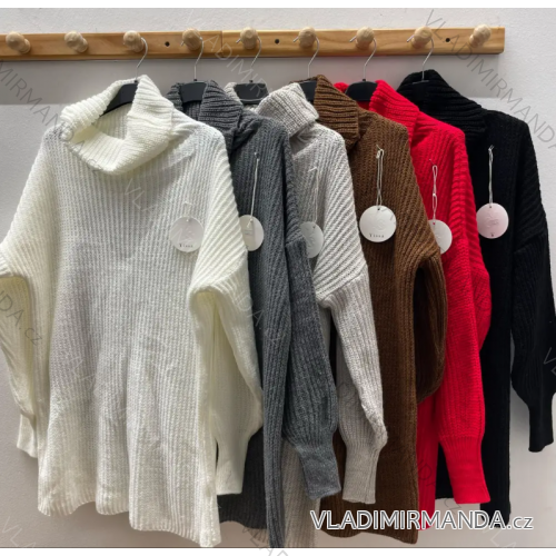 Gestreifter Langarmpullover für Damen (S/M EINHEITSGRÖSSE) ITALIAN FASHION IMPDY23ZS5231