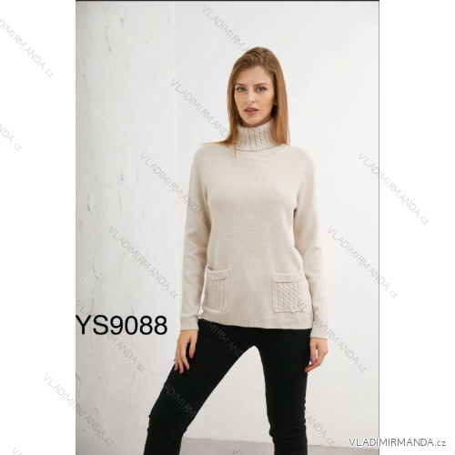 Gestreifter Langarmpullover für Damen (S/M EINHEITSGRÖSSE) ITALIAN FASHION IMPDY23ZS5231