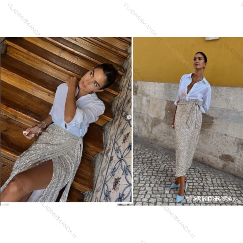 Langer Damenrock (S/M EINHEITSGRÖSSE) ITALIAN FASHION IMPDY23LC5881