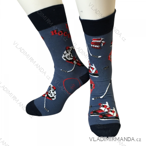 Ponožky Valentýnské veselé  slabé dámské (37-41) POLSKÁ MÓDA DPP22HOKEJ
