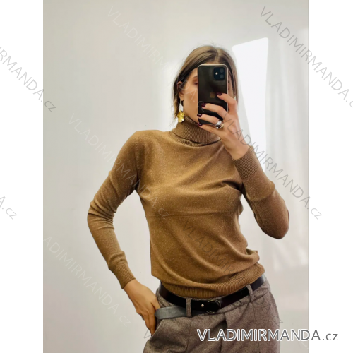 Gestreifter Langarmpullover für Damen (S/M EINHEITSGRÖSSE) ITALIAN FASHION IMPDY23ZS5231