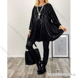 Elegantes Damenkleid mit langen Ärmeln (Einheitsgröße S/M) ITALIAN FASHION IMM23M6062