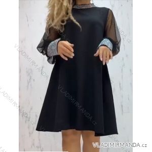 Kleid mit Knöpfen und geknöpften Damen (uni s-m) ITALIAN FASHION IMWA20503