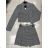 Kleid mit Knöpfen und geknöpften Damen (uni s-m) ITALIAN FASHION IM2203948