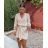 Langes Langarmkleid für Damen (S/M EINHEITSGRÖSSE) ITALIAN FASHION IMPLP2361900125