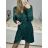 Langes Chiffon-Kurzarmkleid für Damen (S/M ONE SIZE) ITALIAN FASHION IMWGS231048