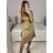 Elegantes Damenkleid mit langen Ärmeln (Einheitsgröße S/M) ITALIAN FASHION IMM23M6062 S/M braun
