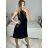 Sexy trägerloses Minikleid für Damen (S / M ONE SIZE) ITALIAN FASHION IMM22922 S/M schwarz