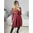 Elegantes Damenkleid mit langen Ärmeln (Einheitsgröße S/M) ITALIAN FASHION IMM23M6062
