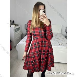 Elegantes Damenkleid mit langen Ärmeln (Einheitsgröße S/M) ITALIAN FASHION IMM23M6062