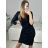 Langes, langärmliges Partykleid für Damen (Einheitsgröße S/M) ITALIAN FASHION IMM23056 Gold S/M